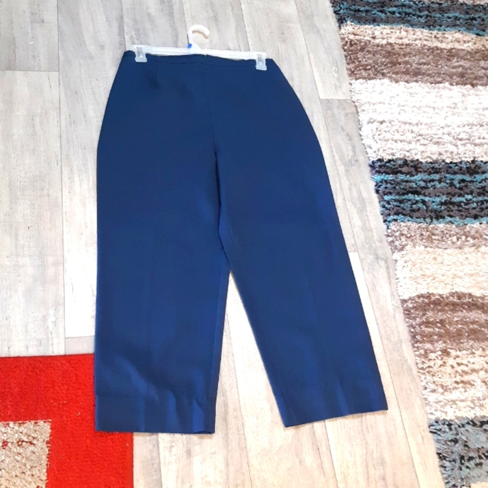 Womens Suit Pants Slacks Sz 14P dark blue career professional